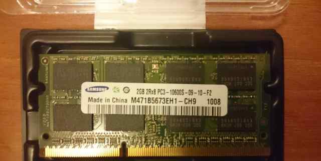 Память для ноутбука 2G 2Rx8 PC3-10600S-09-10-F2