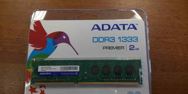  оперативную память DDR3 1333 2GB A-Data