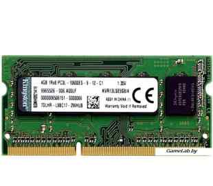 Модуль памяти для ноутбука Kingston 4Gb