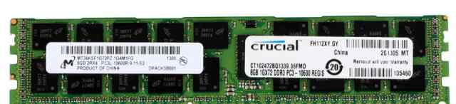 Память Crucial DDR3 ECC 8GB (Серверная)