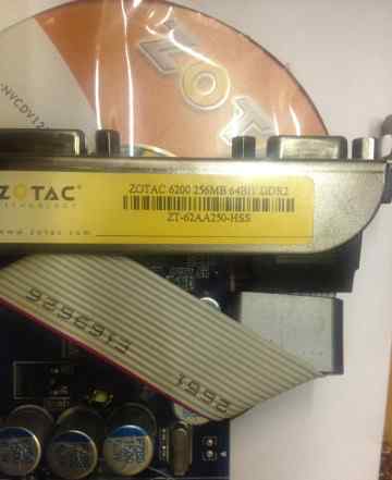 Видеокарта AGP Zotac 6200 256Mb 64bit DDR2