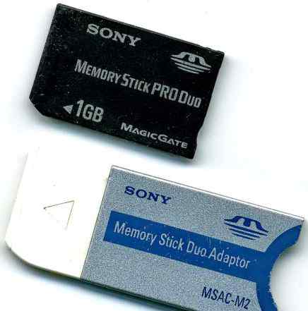 Sony Memory Stick PRO Duo 1Gb с адаптером