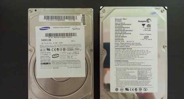 Жесткие диски Seagate и Samsung на 40 Gb IDE