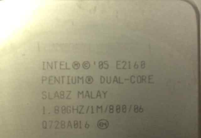 Процессор 775 сокет E2160 Pentium Dual-core 1.8