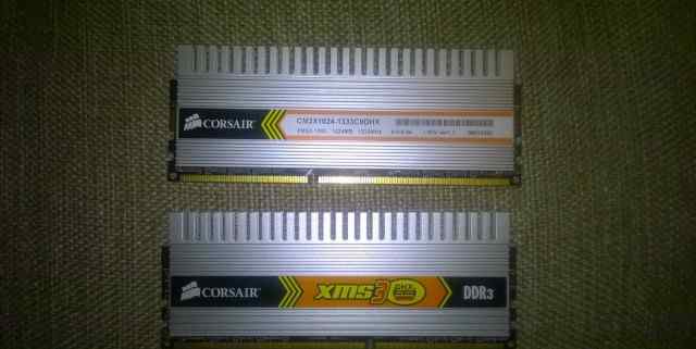 Corsair DDR3 1333 1GB с радиаторами