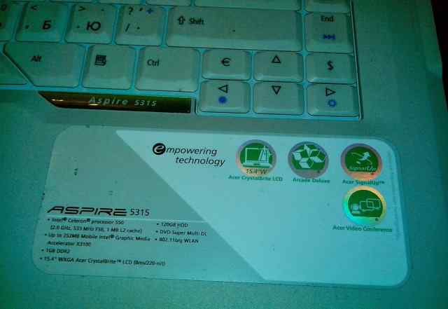 Acer aspire 5315-201G12Mi