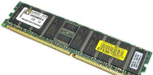 512мб DDR PC2700 dimm ECC Reg CL2.5 Kingston