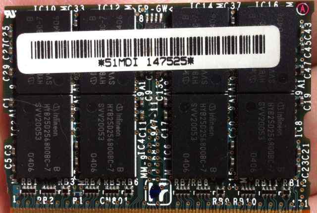 Microdimm sony ddr 333 172 pin PC2700 512 Мб Mb
