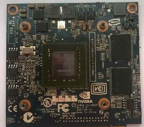 Видеокарта ноутбука nvidia GeForce GF 8400M GS