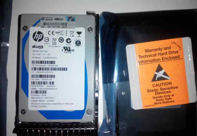 HP HDD SSD 200GB (sas) PN 632429-002