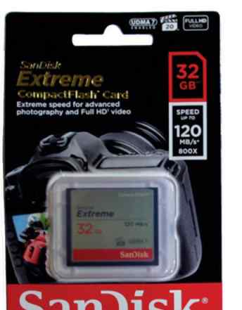 Sandisk Extreme CF 800X 32Gb 120 Mb/s Новая