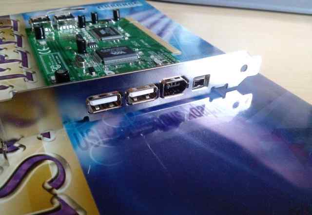 Контроллер Firewire + USB PCI, ieee1394 + USB 2.0