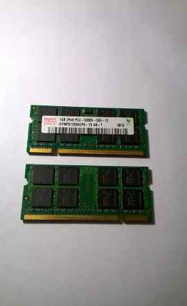 Оперативная память DDR2 667 SO-dimm 1Gb x 2