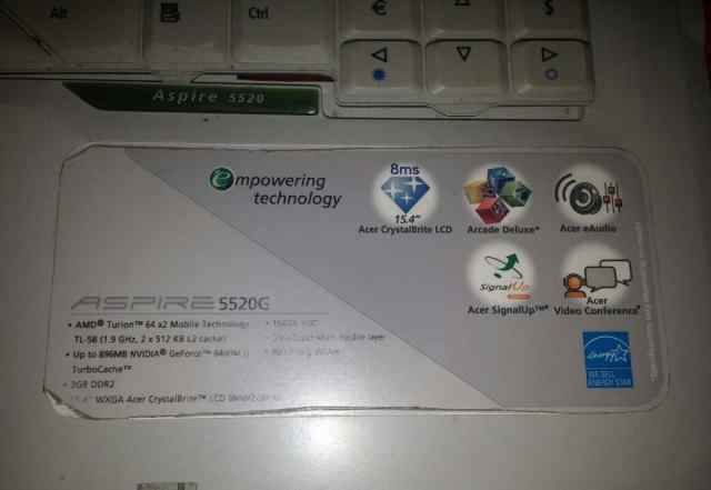 Acer Aspire 5520G Корпус и комплектующие