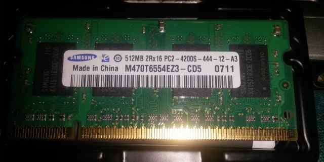 Оперативная память DDR2 samsung 512MB