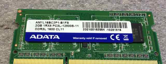 Память для ноутбука adata 2GB DDR3L sodimm 1600