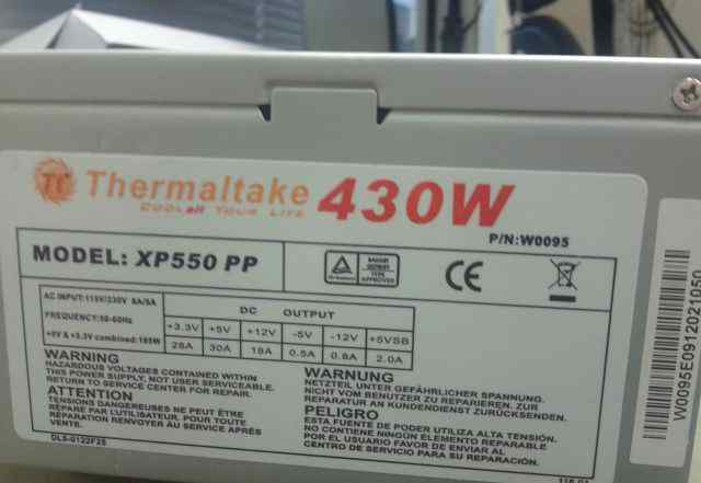 Thermaltake xp550 pp 430w