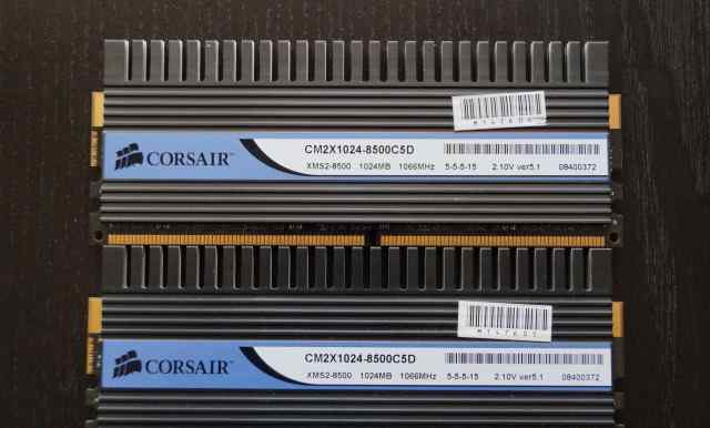 Corsair CM2X1024-8500C5D 1066