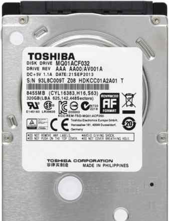 Toshiba MQ01ACF032 320GB Notebook для ноутбука