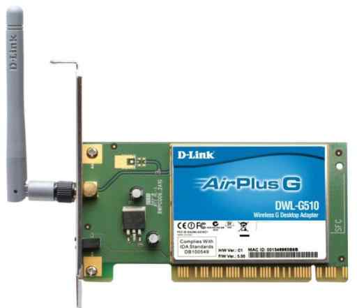 WI-FI адаптер D-link airplus G dwl-g510 PCI
