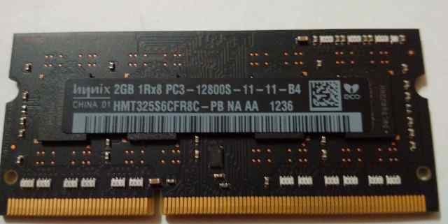 DDR-3 Hynix 2gb 1rx8 pc3-12800s-11-11-b2 - 2шт