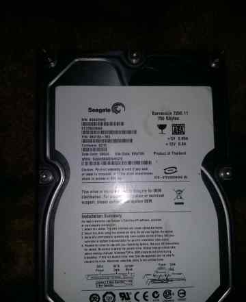 HDD Barracuda 750 GB 7200.11