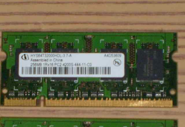Модули памяти для н/б HYS64T32000DL-3.7-A 256MB