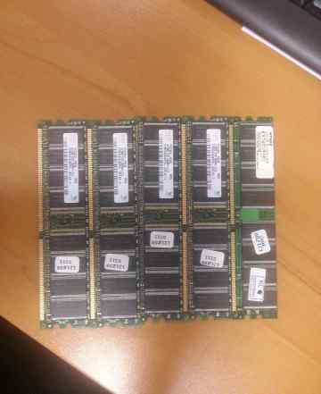 Оперативная память Hynix DDR PC3200 по 512 Мб