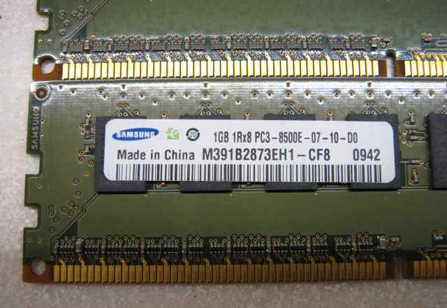 Samsung DDR3 ECC 4x1Gb
