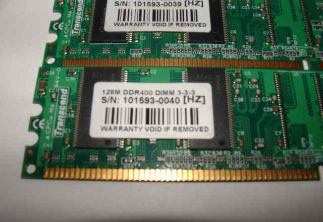 Память Transcend 128MB DDR400 dimm 3-3-3