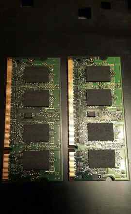 Оперативная память SO dimm DDR2 512 Mb x2 samsung