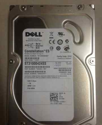 Жесткий диск (HDD) Dell 1TB SAS 6GB/s 7.2K 3.5