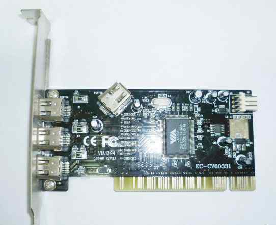 Контроллер PCI ieee1394, 4-х порт (3+ 1) EC-CV6033