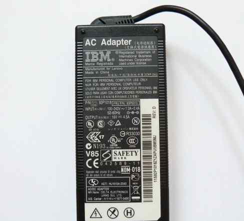 AC Adapter IBM для Lenovo 16V, 4.5A, б/у