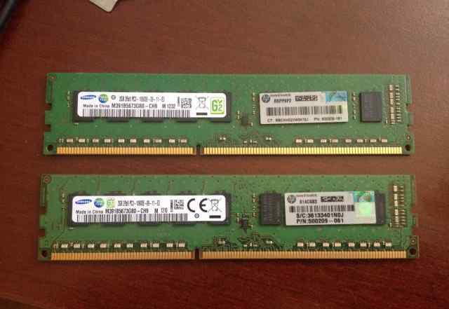 Серверная память HP 2x2gb pc3-10600e 500209-161 50