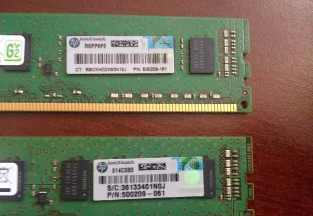 Серверная память HP 2x2gb pc3-10600e 500209-161 50