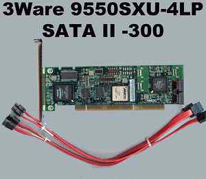 LSI 3ware 9550SXU-4LP raid PCI-X 3Gb/s SATA 4-Port
