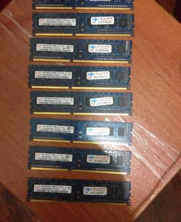 Оперативная память DDR 3 - 10 штук по 2Гб каждая