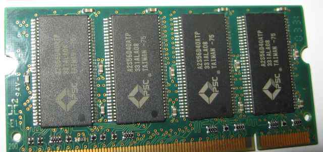 PSC 256Mb PC2100 DDR266 CL2.5 200pin 2.5V