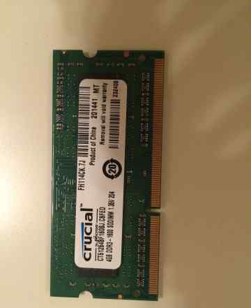 Память для ноутбука DDR3 4GB-1600