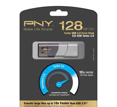 Флешка 128GB PNY Turbo USB 3.0