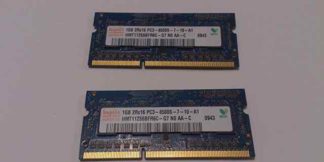 Оперативная память для ноутбука Hynix DDR3 2 гб