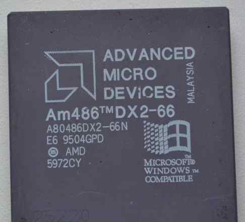 Процессор AMD AM486DX2-66 (66 мгц, Socket1/2/3)