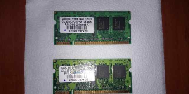 Оперативная память SO-dimm DDR2 512Mb 667MHz
