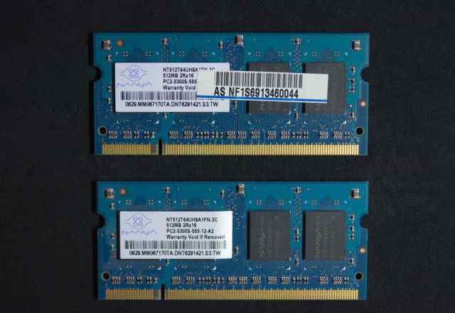 Nanya SO-dimm DDR2-667 (PC2-5300) 512 MB x 2