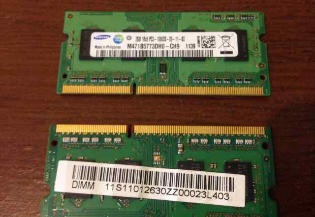 Ноутбучная память sodimm Samsung 2Gb DDR3