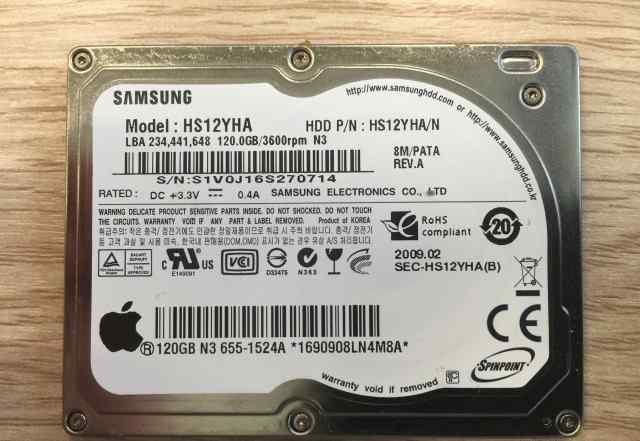 Жесткий диск Samsung 120Gb 1.8