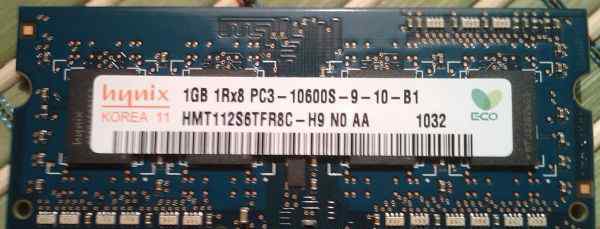 SO-dimm 1Гбт PC-10600 hynix