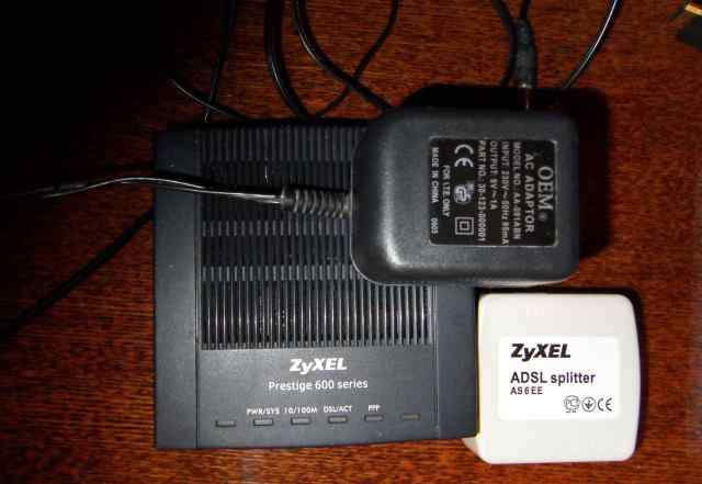 Модем adsl2+ Zyxel P-660R EE с портом Ethernet б/у