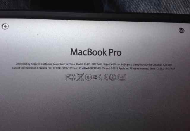 MacBook Pro retina 256g 2013